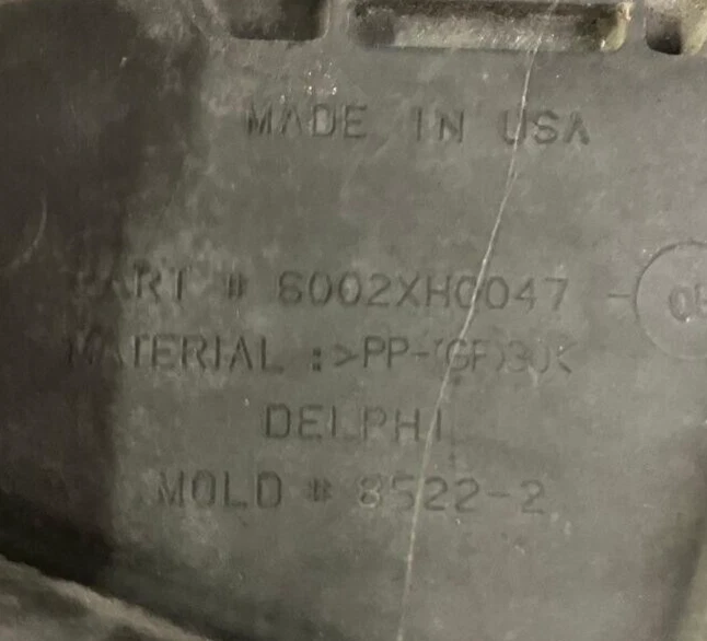 2009 PONTIAC G5 2.2L I4 Radiator 冷却风扇 P/N 6002XH0047 正品原始设备制造商零件 — 第 3/4 张图片