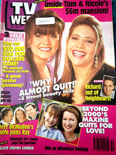 1991 TV Week magazine Jo Bailey~Toni Pearen~Hugo Weaving~Bryan Adams~Tom Cruise