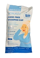 6 Scrubzz Rinse-Free Shampoo Caps New Latex Free; Elder Care, Camping, Post-Surg