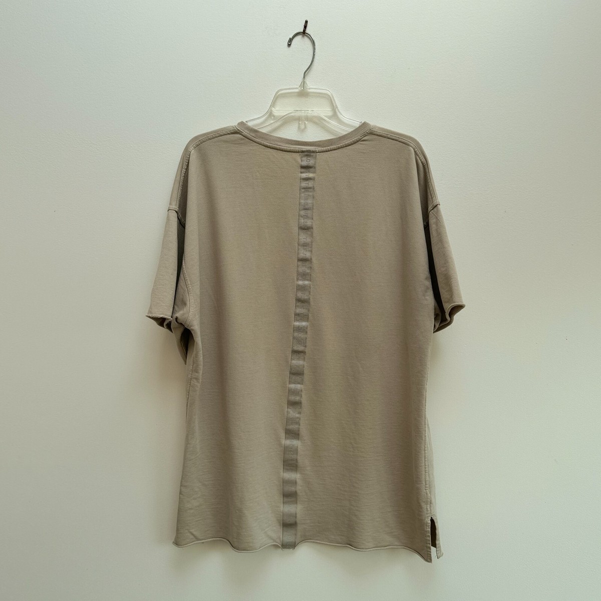 [teket] / ☆ 25SS Mismatch Tee / Cream Hina Stripe Boxy Tee, Cream/Green