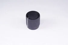 RB67-1DC-9 Rogan 1/8" Round Shaft Deep Core Control Knob Black 0.71"/18mm OD NOS