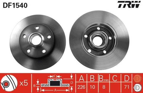 Bremsscheibe VW T. Golf/Passat/Vento 88-97-image