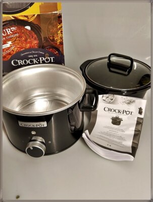 Crock-Pot CSC046X Tradition CrockPot Schongarer Slow Cooker 2,4L aus Edelstahl