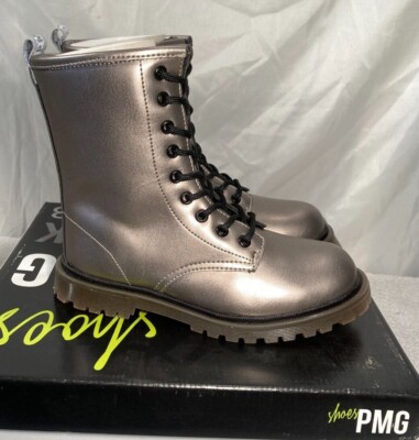 Primigi Mädchen Stiefel Kunstleder Reißverschluss Metallic Bronze Größe UK 2,5 /35