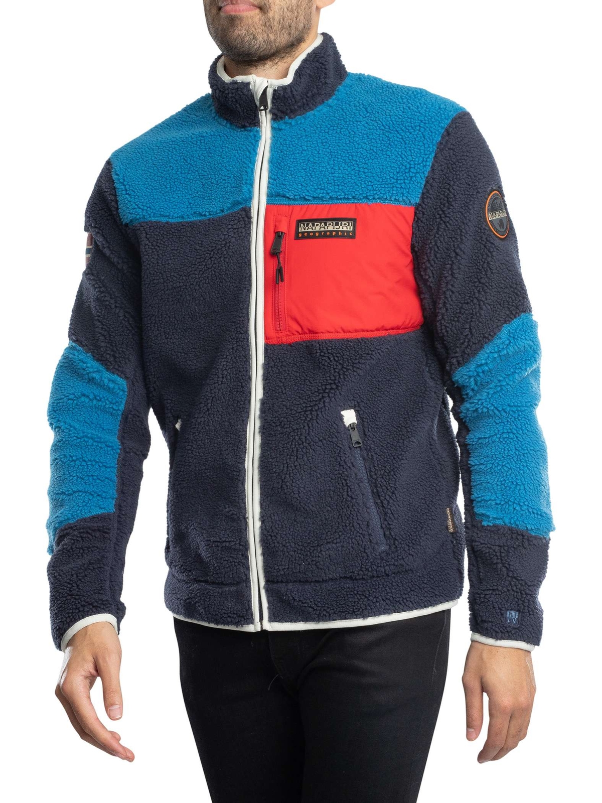 Мужская куртка из юпика Napapijri, разноцветная