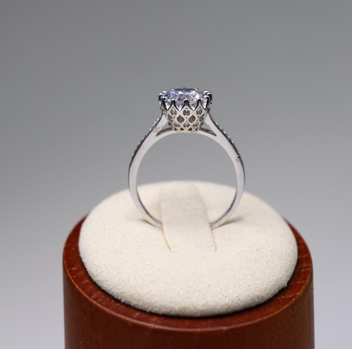 Fede Nuziale Fidanzamento TG 8,25 Cattedrale Argento Sterling Fusion Creazioni 3g - Foto 2 di 16