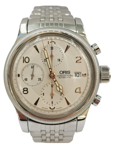 Orologio Oris big crown aviaton chronograph jumbo all stainless steel swiss made - Imagen 3 de 22