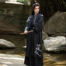 Chinese robe ancient men women Kimono hanfu Traditional cosplay Dance Costume