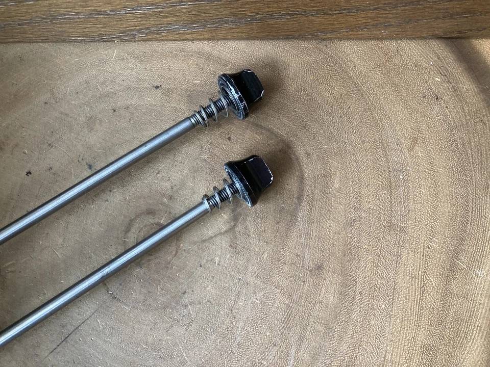 Vtg Control Tech Titanium Skewer Set Black Anodized Front Rear - Image 4 of 4