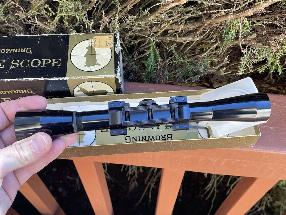 罕见 Browning Redfield 0.22LR 步枪瞄准镜 3/4 英寸管 Dovetail Rimfire 训练器 NOS — 第 2/4 张图片