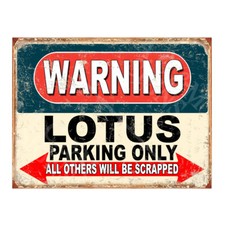 LOTUS parking sign metal car shed garage workshop mancave Plaque Gift 3731