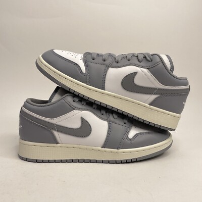 Nike Air Jordan 1 Low Retro GS “Stealth Grey White Sail” (553560
