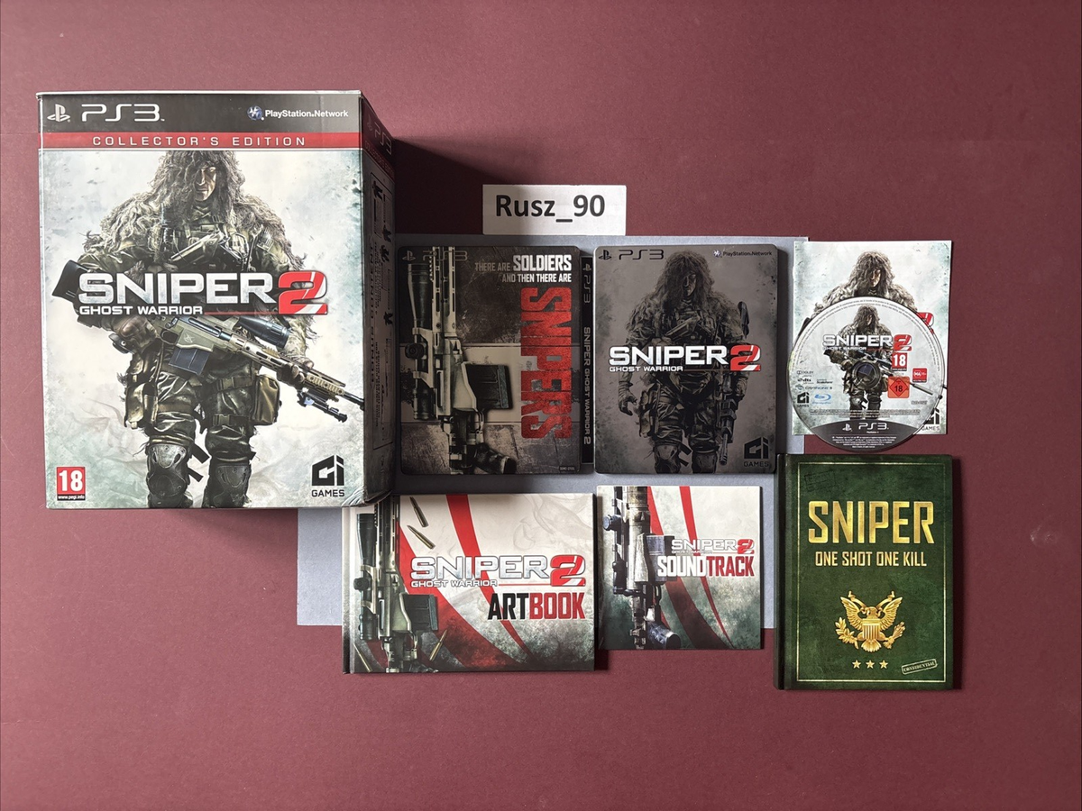 Sniper Ghost Warrior 2 PS3 Collectors Edition Steelbook X2