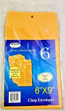 NEW Clasp Envelopes 6 pack of 6"x9"