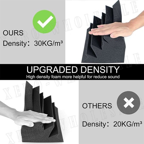 60PCS Studio Acoustic Foam Corner Bass Trap Sound Absorption Treatment Proofing - Picture 5 of 15