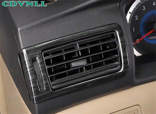 For Toyota Corolla 03-08 Black Wood Grain Console L&R Air Outlet Vent Cover Trim - Foto 4 di 6
