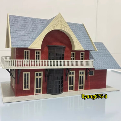 1:87 Scale Rural Courtyard Villa Model Buildings Scene Finished Model Toys