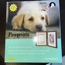 Paw Print Keepsake Impression Kit, No Mess Pet Clay Paw Print Mold for Dog an...
