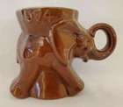 1974 Frankoma GOP Republican Party Elephant Brown Cup Mug NICE!