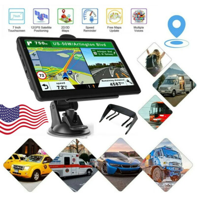 7'' Gps Navigation for Car/Truck Touch Screen Maps w/Spoken Direction USB 2.0 8GB
