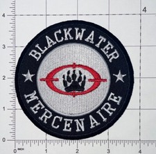 Blackwater Mercenaire Patch Hook Iron-On Repro New A659