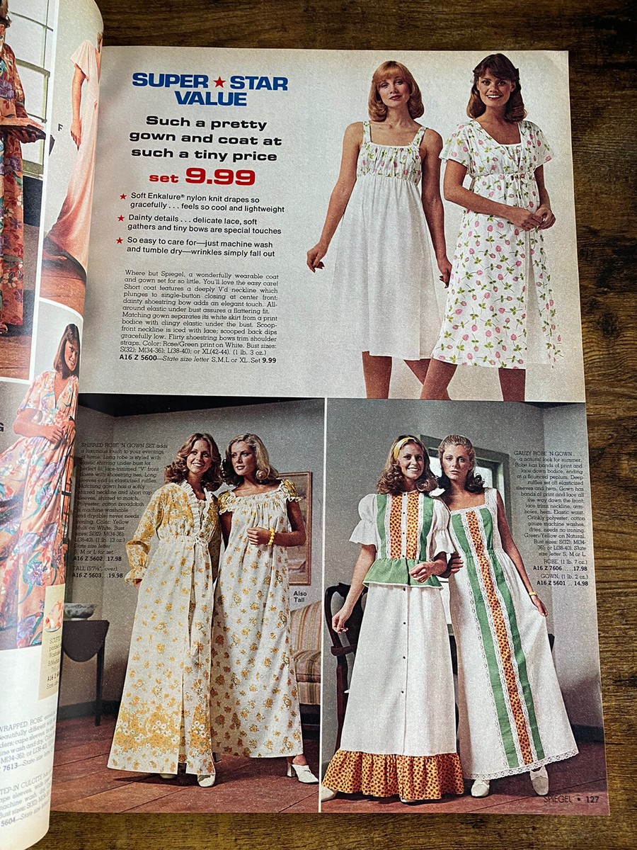 Vintage Spiegel 1976 Clothing Fashion Antique Catalog Magazine
