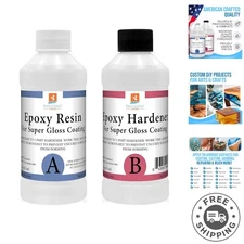 Durable 1:1 Epoxy Resin Kit for Crafting & Coating - Water Resistant & Odorless