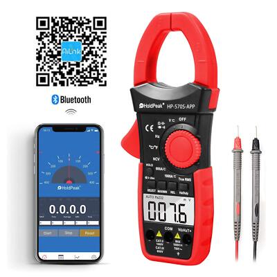 Digital Multimeter Tester AC DC Voltage RMS Amp Clamp Meter Auto Range Handheld
