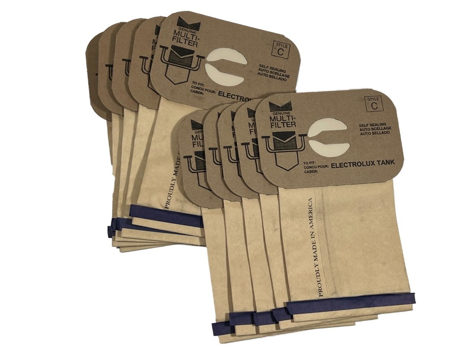 24 DVC Aerus Electrolux Canister Microlined Style C Vacuum Bags MADE IN
