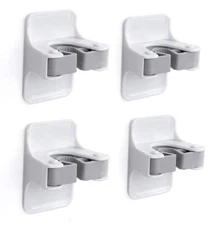 4-Pack Wall-Mount Broom Mop Holder – Self-Adhesive Gripper Rack for Home/Garage