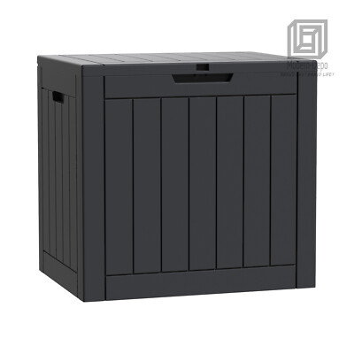 Waterproof Storage Deck Box PP Patio Lockable Organization Container Durable Bin