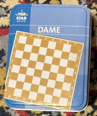 Checkers Game Travel Variant Mini, Top Star (Testrut Purchasing GmbH, Wesel) New