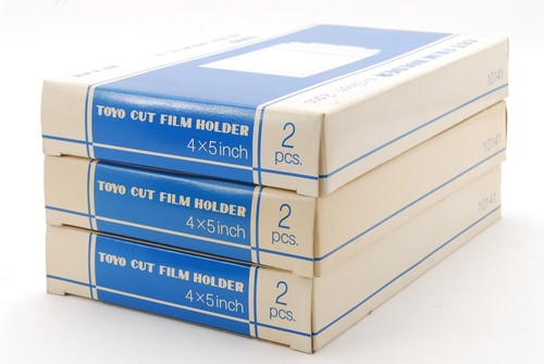 ** Unopend ** TOYO 4x5 Cut Film Holder Back 3 Boxes 6 sheets for View / Field - Picture 2 of 8