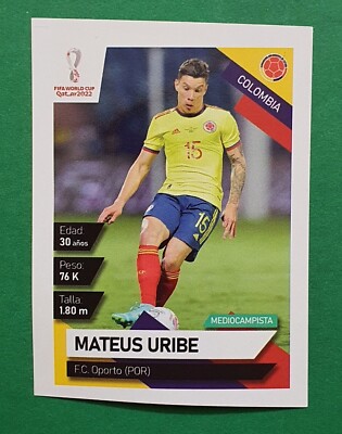 2022 EO South America Qualifiers FIFA Qatar #079 MATEUS URIBE Colombia Sticker