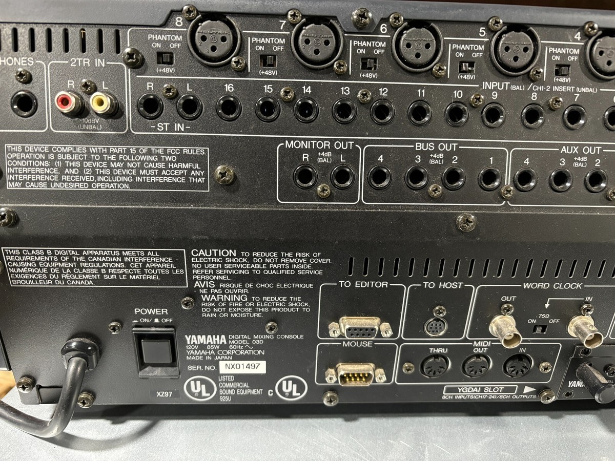 Yamaha O3D Digital 16 Channel Interface Mixer Studio Console Yamaha O3D Digital 16 Channel Interface Mixer Studio Console