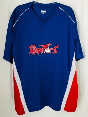 red white and blue baseball shirt
