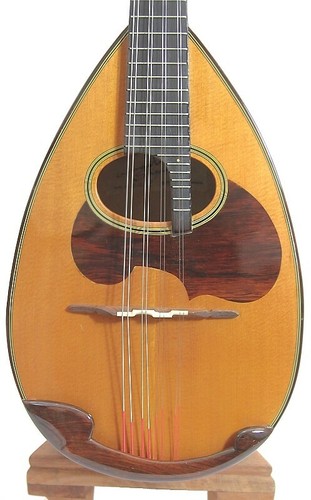 Japan Suzuki Hand Made bowlback Mandolin M80 solid Spruce top Maple OJMN438 - Picture 4 of 12
