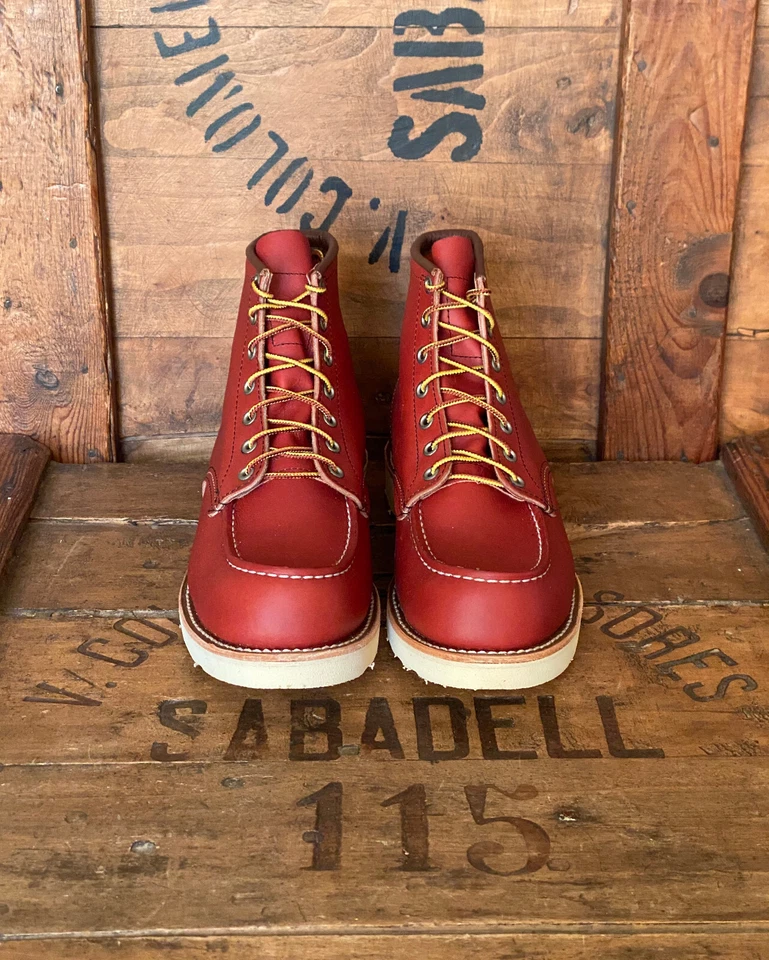 Size 9.5E ( 42.5 EU) Red Wing 8131 Moc Toe Brown Boots Made In USA ( Second ) - Imagen 2 de 4