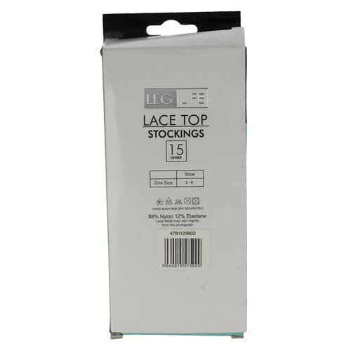 Medias superiores de encaje para dama 47B115 por Leg Life precio de venta al por menor £1,99 - Imagen 13 de 17