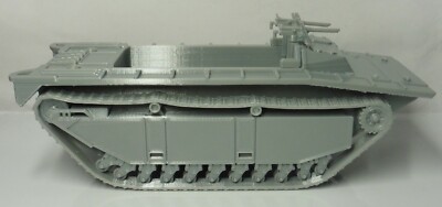 20mm 1/72 3D Gedruckt Zweiter Weltkrieg USA / UK LVT2 (A) Truppenträger geeignet für Rapid Fire
