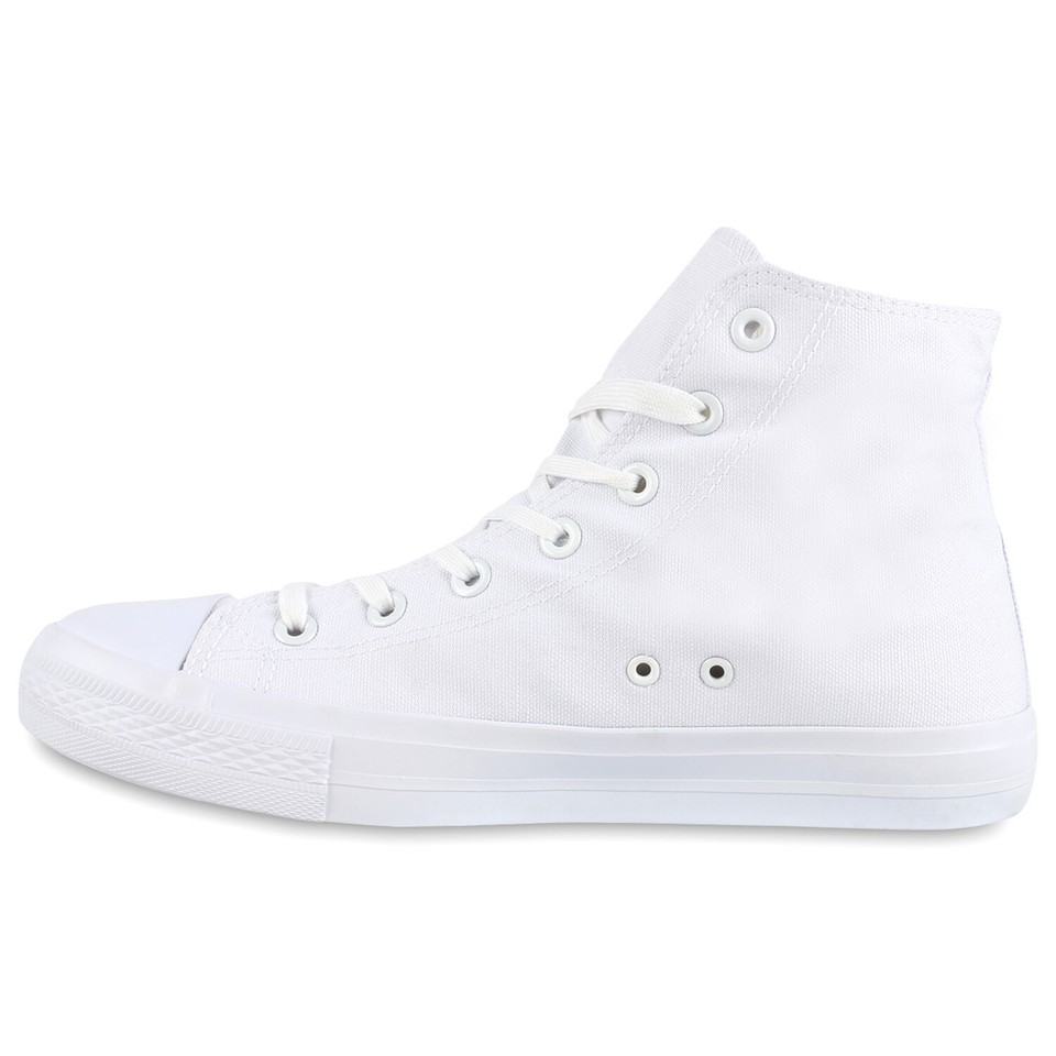 Unisex Canvas High-Top Sneaker - Bequeme Freizeitschuhe Zum Schnüren, In Vielen Größen (EU 36-45)