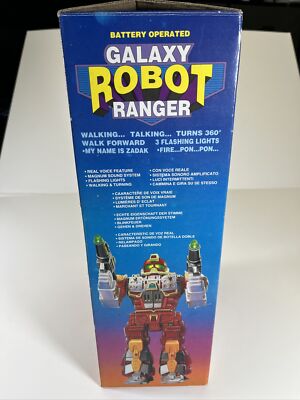 Vintage Battery Operated Galaxy Robot Ranger II 2 Walking
