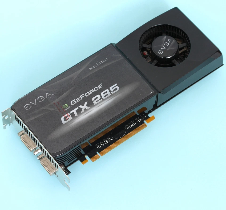 EVGA GeForce GTX 285 1GB Mac Edition for 3,1 4,1 2008 2009  Mac Pro EFI64 2x DVI - Image 2 of 4