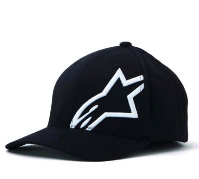 Alpinestars Corp Shift 2 Curved Brim Hat Base Cap Schirmmütze schwarz/weiß