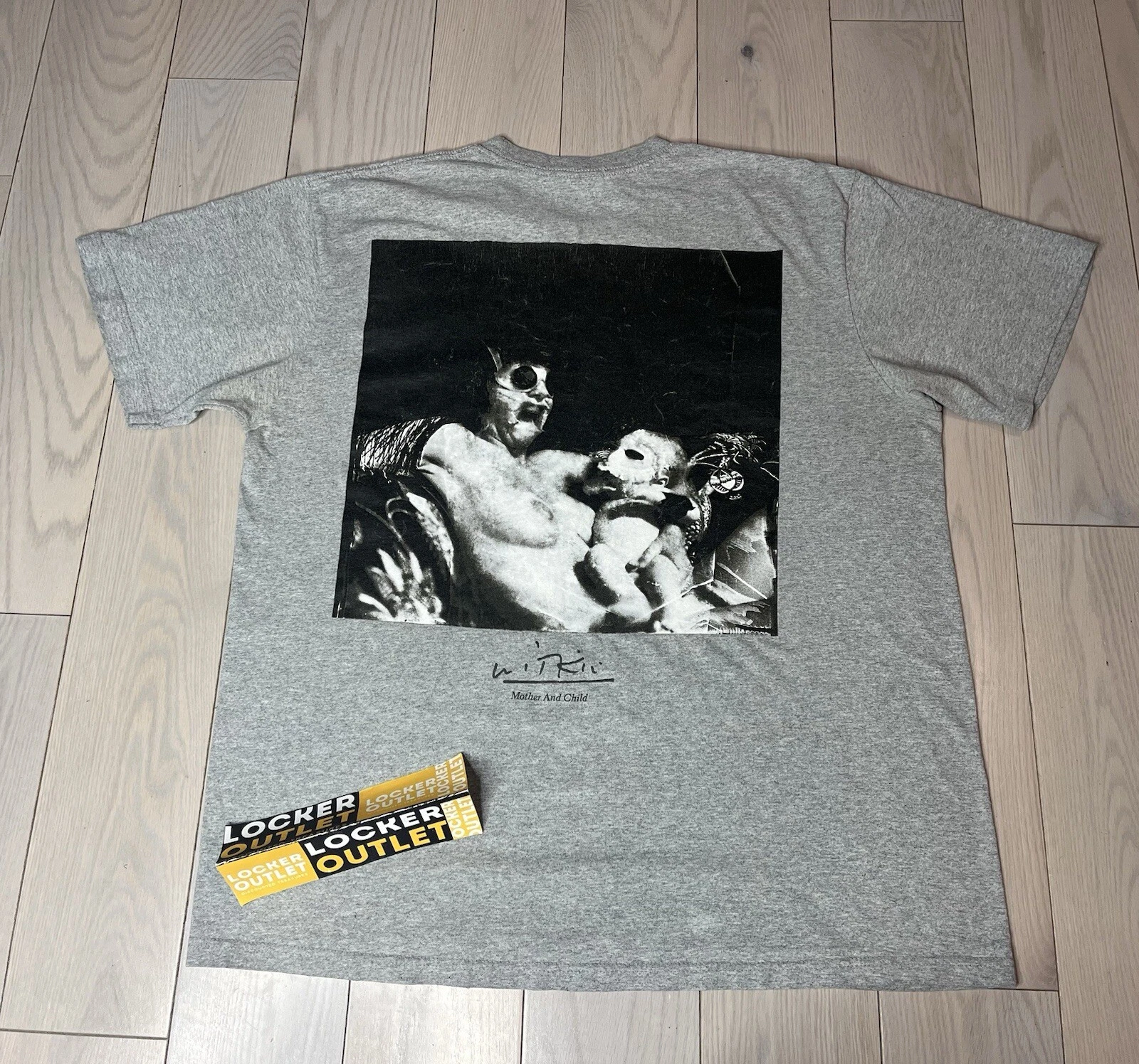 Tee shirt Supreme Mère et Enfant Gris Large FW20 100% Authentique Taille L