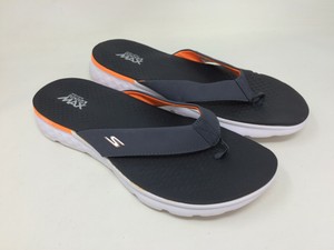 skechers sandals mens orange