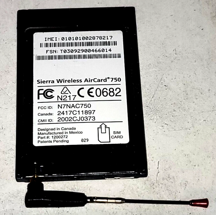T-MOBILE, SIERRA WIRELESS, AIRCARD 750, 1200272, W/ANTENNA, GOOD CONDITION, USED - Image 3 of 4