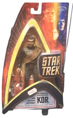 Star Trek Art Asylum Original Serie Wave 3 Klingon Warrior KOR mit Zubehör