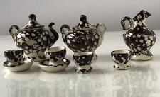Vintage Miniature Dollhouse Ceramic Tea/Coffee Set