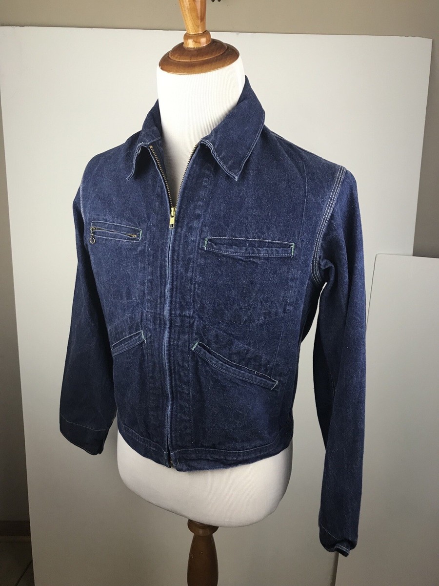 OSH KOSH Denim Jacket Zipper Vintage Blue 38R size | eBay OSH KOSH Denim Jacket Zipper Vintage Blue 38R size | eBay